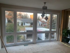 Floor-to-ceiling casement windows